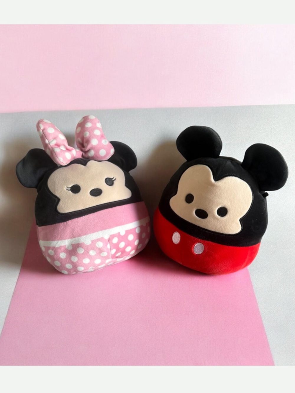 Mickey Mouse and Minnie Mouse 8" Disney Squishmallows Plush Toys Stuffed Animals